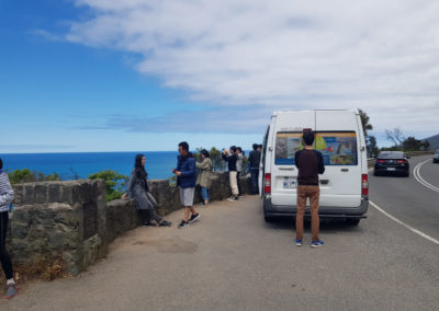 Lookout along Great Ocean road