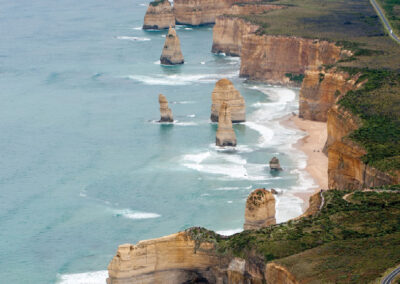 View of 12 apostles from the sky